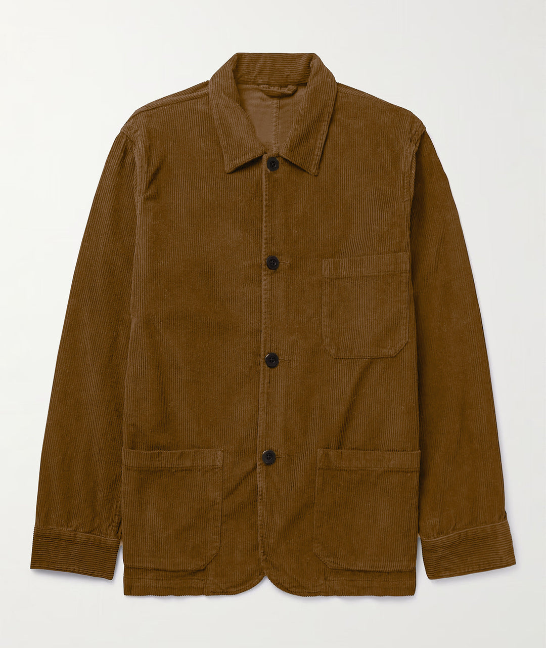 Herren Cord-Workerjacke mit Hemdkragen und aufgesetzten Taschen Nord Taschen