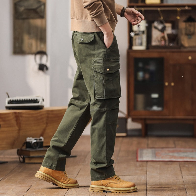 Herren Robuste Relaxed-Fit Cargohose mit verstärkten Knien und Mehrfach-Taschen Nord Taschen