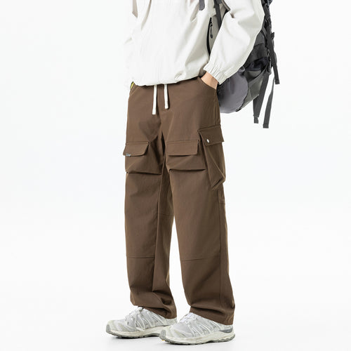 Herren Cargohose im Relaxed-Fit mit elastischem Tunnelzugbund und multifunktionalen Klapp- sowie Reißverschlusstaschen Nord Taschen