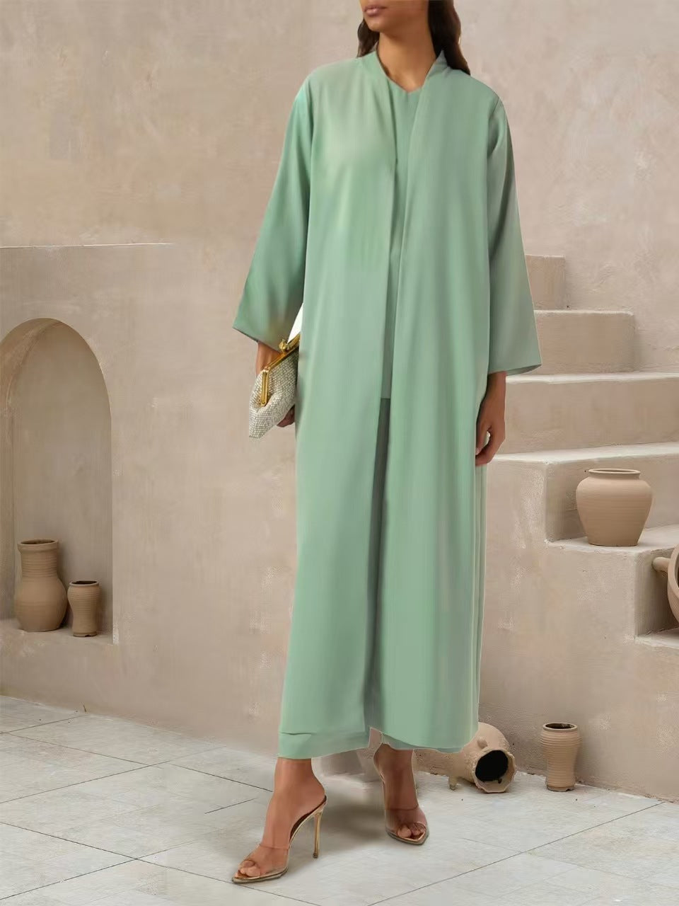 Damen Elegantes und luftiges Maxi-Kleid Nord Taschen