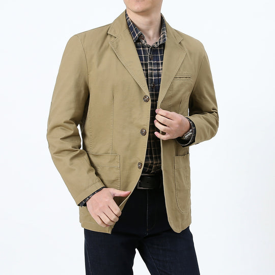 Herren Eleganter und bequemer Baumwollblazer Nord Taschen