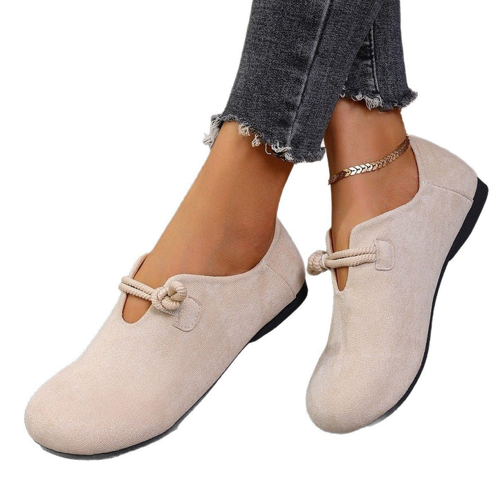 Damen Komfortable Mokassins mit eleganter Schnürungsoptik