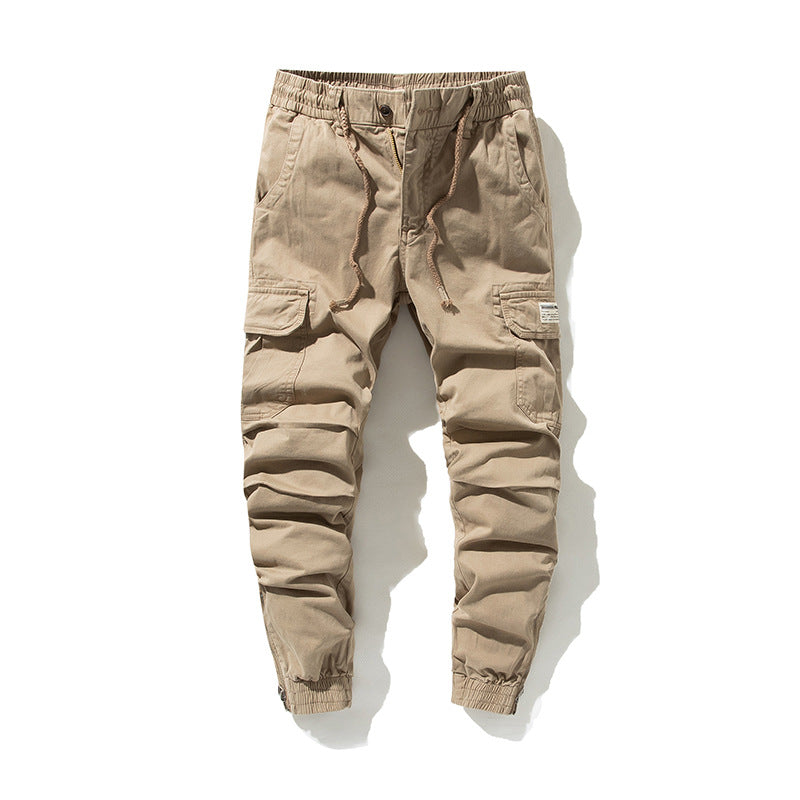 Herren Cargo-Jogginghose im urbanen Utility‑Stil mit elastischem Tunnelzugbund und verstärkten Kniepartien Nord Taschen
