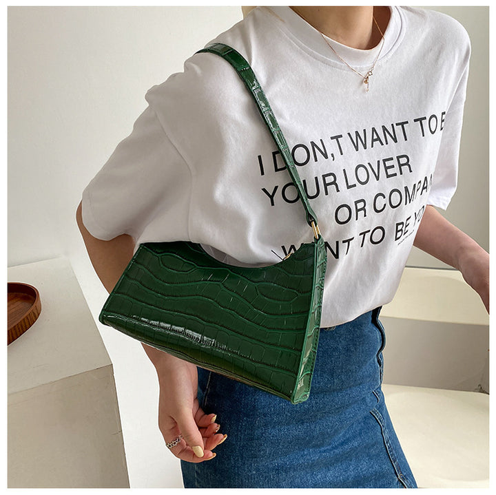 Damen elegante Umhängetasche im trendigen Krokodil-Look Nord Taschen