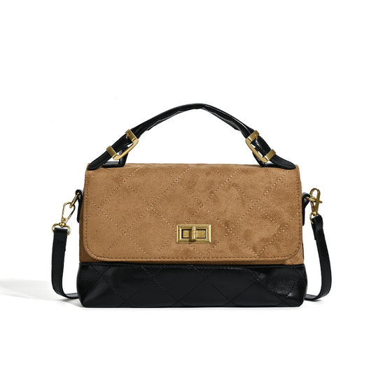 Damen Handtasche mit eleganter Steppverarbeitung und praktischem Schulterriemen Nord Taschen
