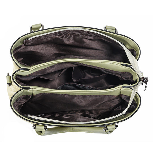 Damen Handtasche mit strukturiertem Obermaterial und abnehmbarem Schulterriemen Nord Taschen