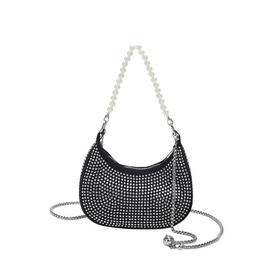 Damen glamouröse Abendtasche mit Perlenschmuck Nord Taschen