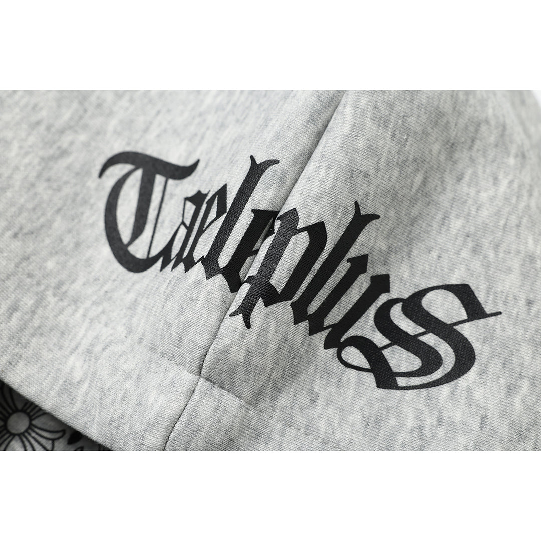 Unisex Kapuzenpullover im Urban‑Gothic‑Print mit geripptem Saum Nord Taschen