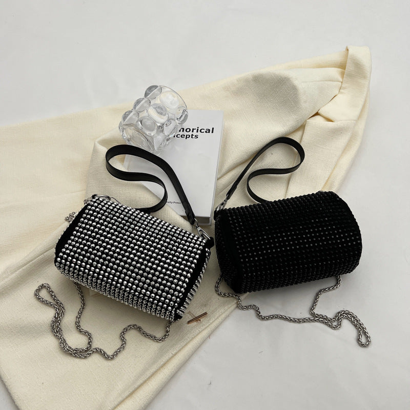 Damen glamouröse Clutch-Tasche mit funkelnden Strassverzierungen Nord Taschen