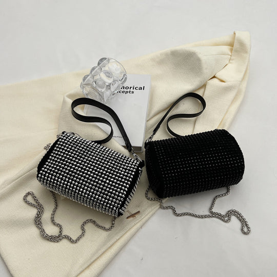 Damen glamouröse Clutch-Tasche mit funkelnden Strassverzierungen Nord Taschen