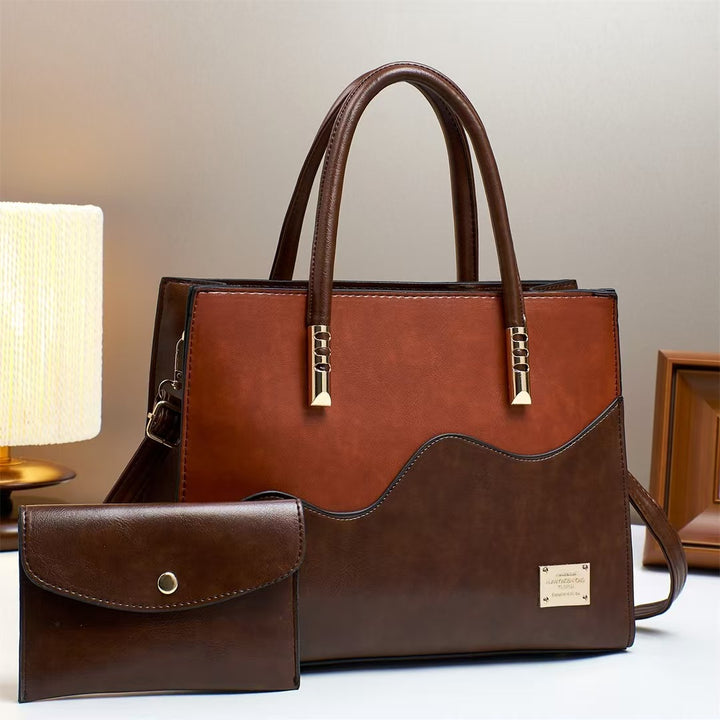 Damen elegante Handtasche mit einzigartigem Wellenmuster Nord Taschen