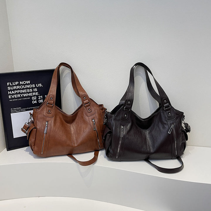 Damen Hobo-Tasche aus hochwertigem Kunstleder mit vielseitigem Innenfächersystem Nord Taschen