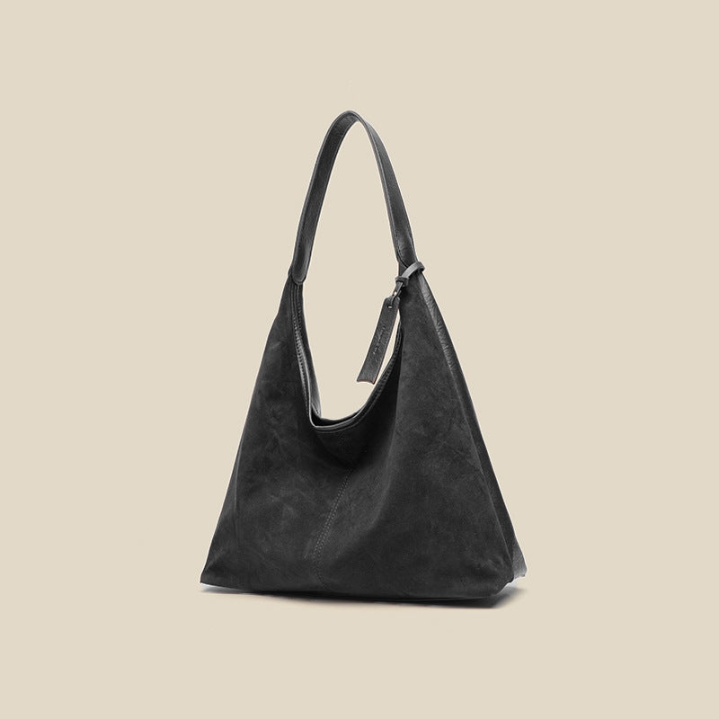 Damen Hobo-Tasche aus hochwertigem Wildleder mit praktischem Tragegriff Nord Taschen