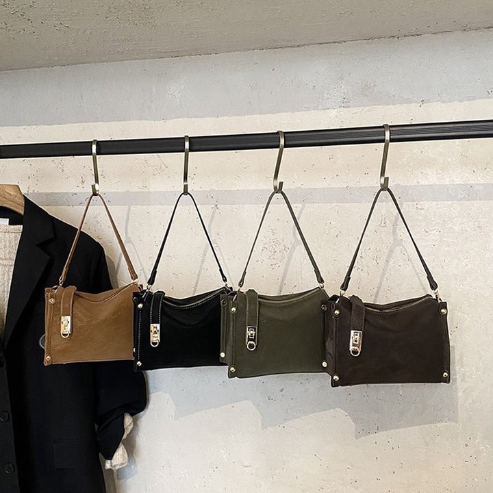 Damen elegante Schultertasche mit abnehmbarem Trageriemen und luxuriösen Details Nord Taschen
