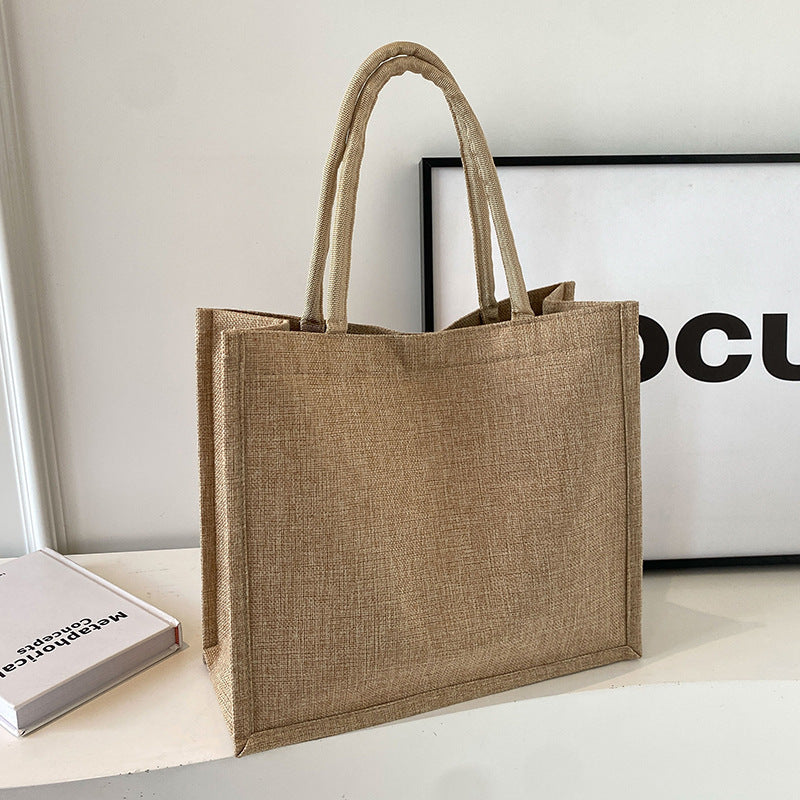 Damen Jute-Shopper-Tasche mit stilvollem Design Nord Taschen