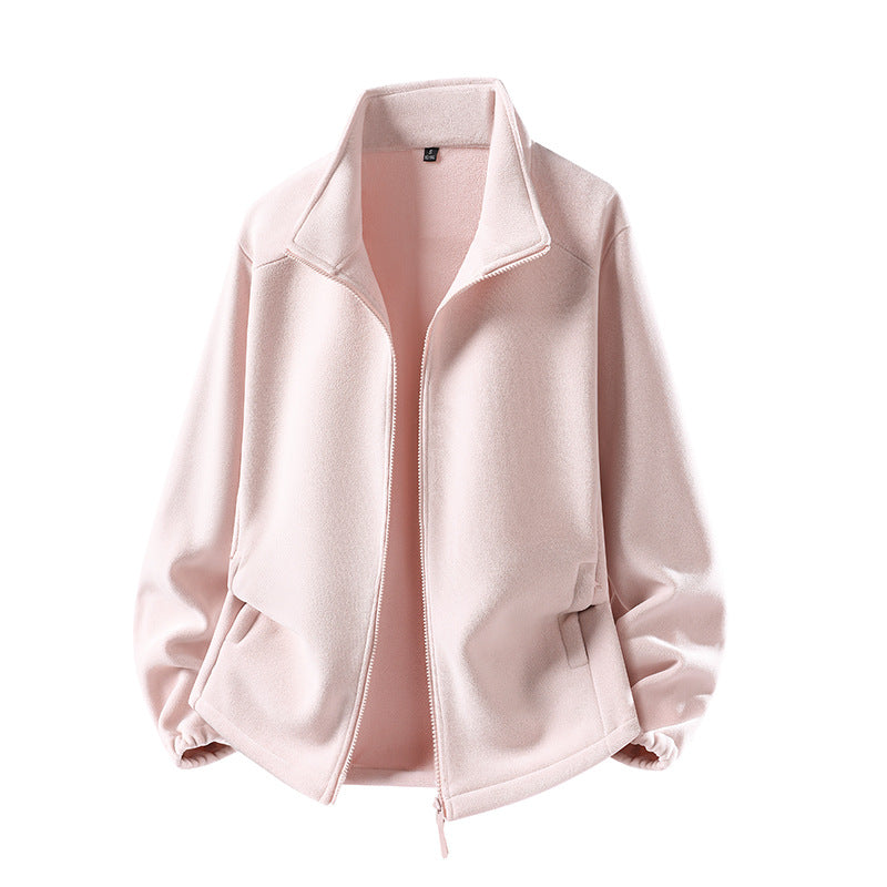 Damen Fleecejacke mit Stehkragen, durchgehendem Reißverschluss und Wärmeisolierung Nord Taschen