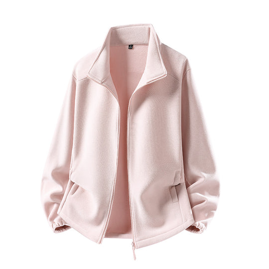 Damen Fleecejacke mit Stehkragen, durchgehendem Reißverschluss und Wärmeisolierung Nord Taschen