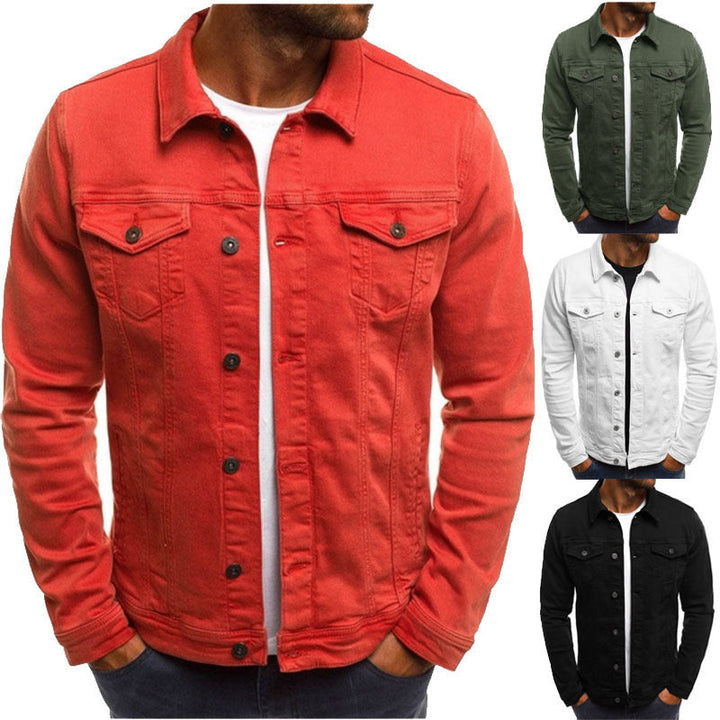Herren Jeansjacke im modernen Design mit praktischen Brusttaschen