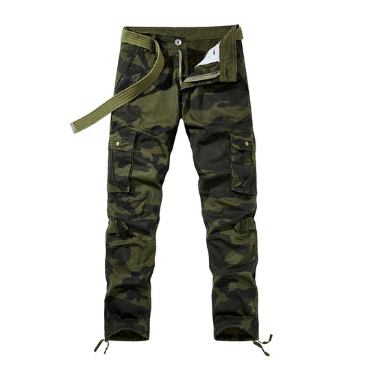 Herren Cargohose im Utility-Stil mit verstärkten Knien, Mehrfachtaschen und Kordelbund Nord Taschen