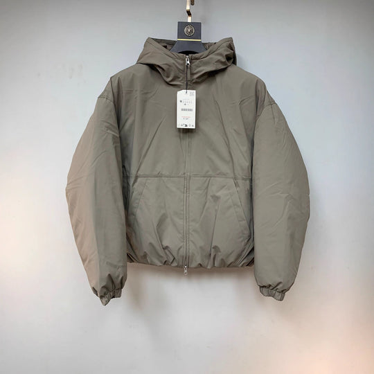 Herren Boxy-Kurzblouson mit Kapuze, elastischem Saum und verdecktem Reißverschluss Nord Taschen