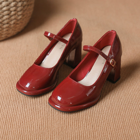 Damen Slingback-Pumps mit elegantem Fesselriemen und komfortablem Blockabsatz