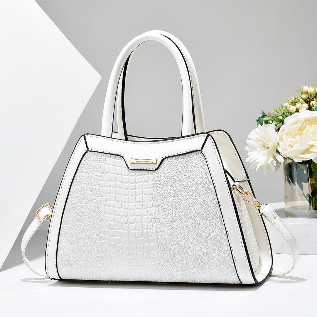 Damen elegante Handtasche im modernen Krokodil-Look Nord Taschen