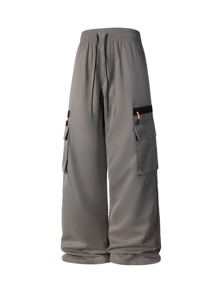 Herren Weite Cargo-Hose im Oversize-Schnitt mit elastischem Tunnelzugbund und Multifachtaschen Nord Taschen
