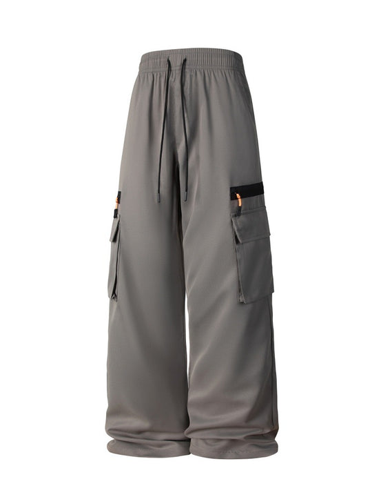Herren Weite Cargo-Hose im Oversize-Schnitt mit elastischem Tunnelzugbund und Multifachtaschen Nord Taschen