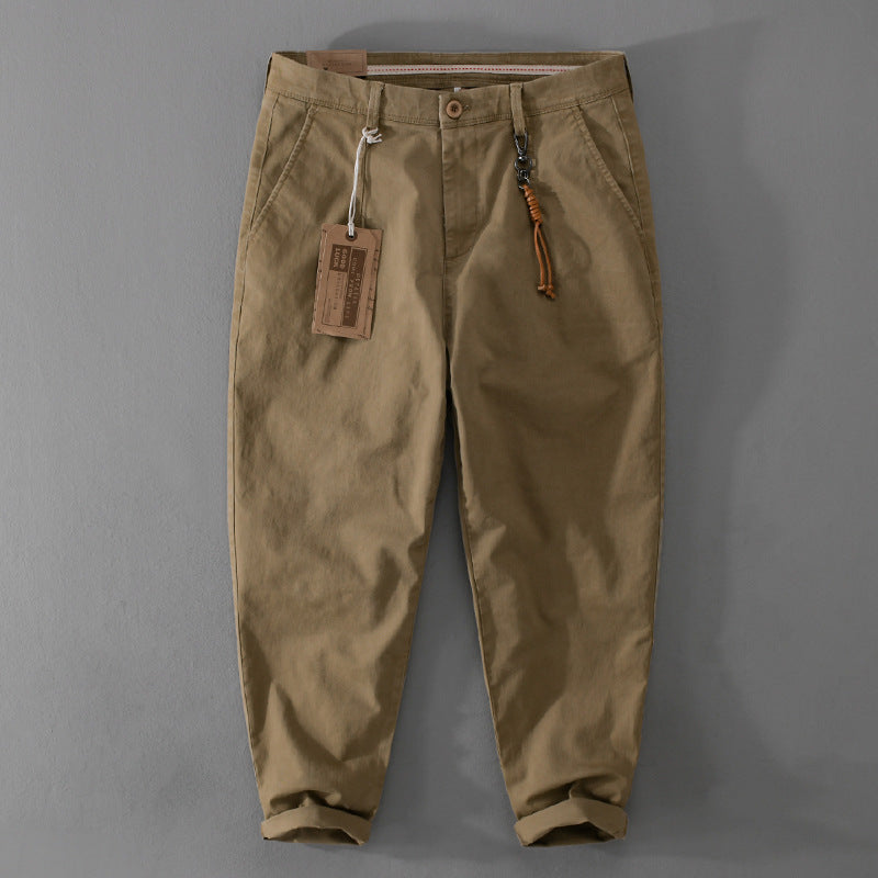 Herren Baumwoll‑Twill Chino im Relaxed‑Tapered Schnitt mit Kordelzugbund und aufgesetzten Taschen Nord Taschen