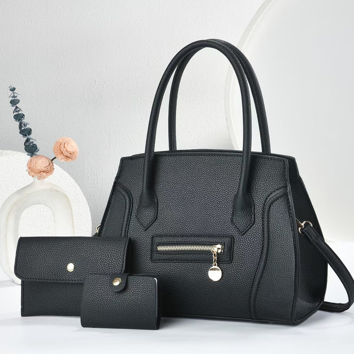 Damen elegante Handtasche mit praktischem Wallet-Set Nord Taschen