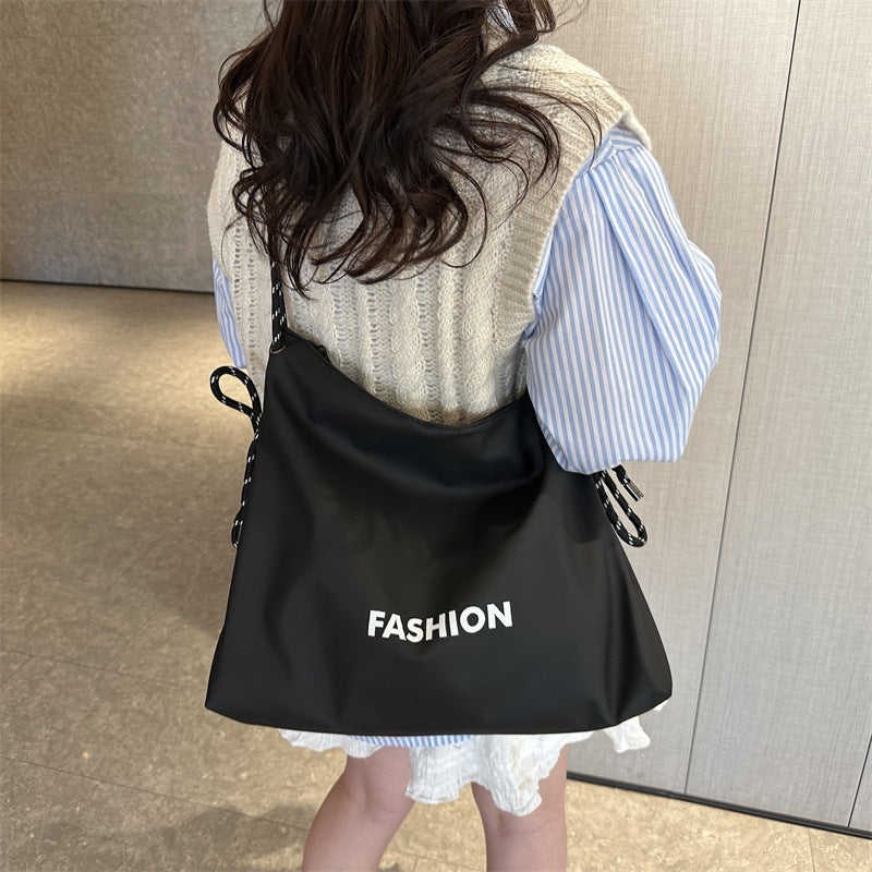 Damen stylische Tote-Tasche mit geflochtenem Kordelzug Nord Taschen