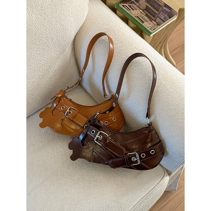 Damen trendige Handtasche mit originellem Anhänger Nord Taschen