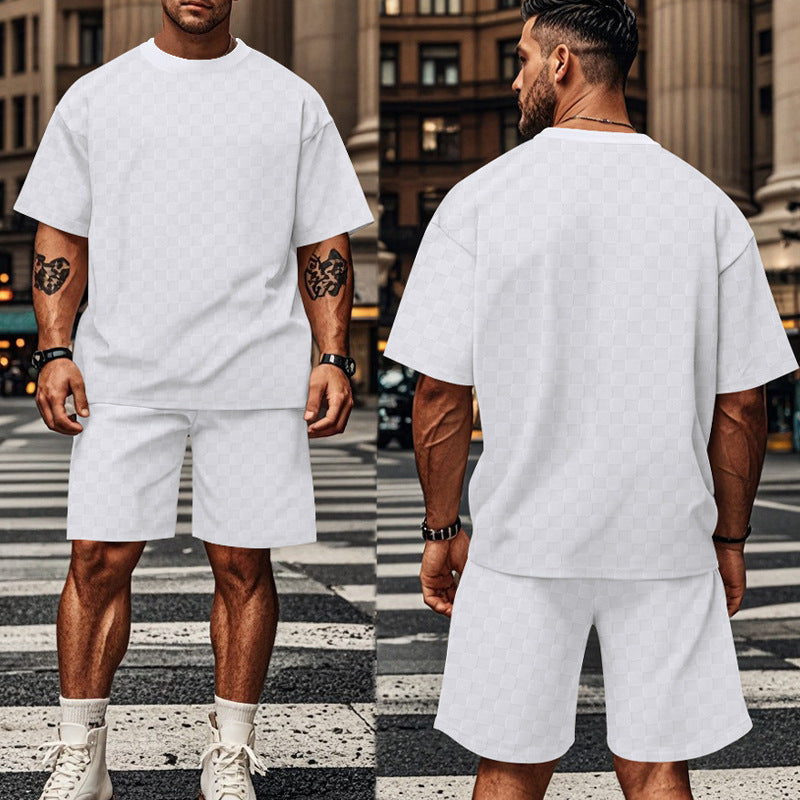 Herren lässiges Kurzarm-Set mit bequemer Passform und stylischem Design