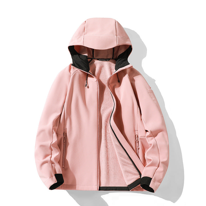 Damen Softshelljacke mit Kapuze und Fleece-Innenfutter, winddicht wasserabweisend Nord Taschen