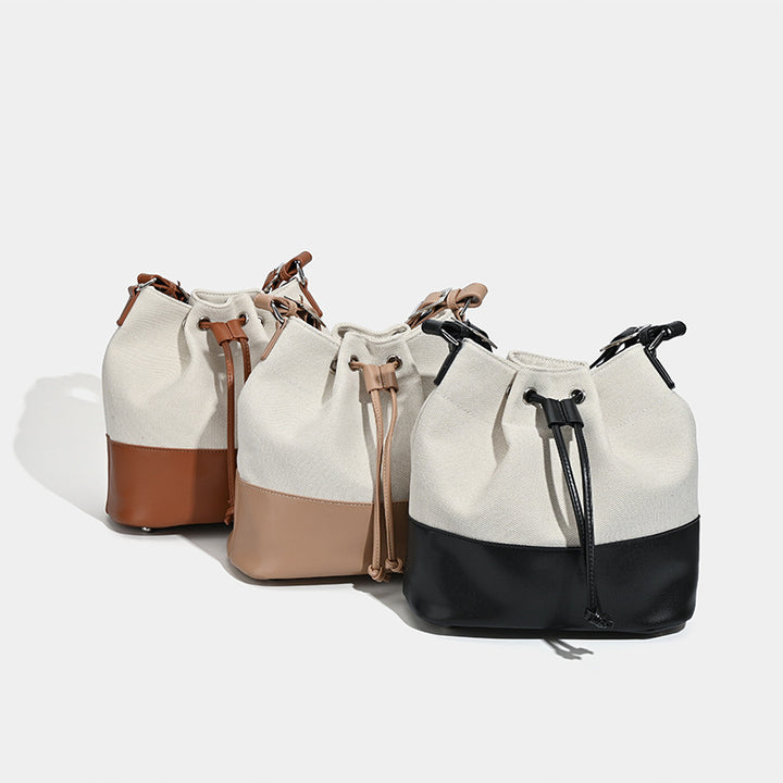 Damen Hobo-Tasche mit elegantem Kordelzugsystem und luxuriösen Lederakzenten Nord Taschen