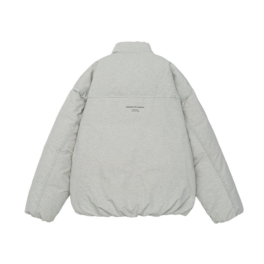 Damen Kurz geschnittene Oversize Steppjacke mit hohem Stehkragen und verdecktem Reißverschluss Nord Taschen