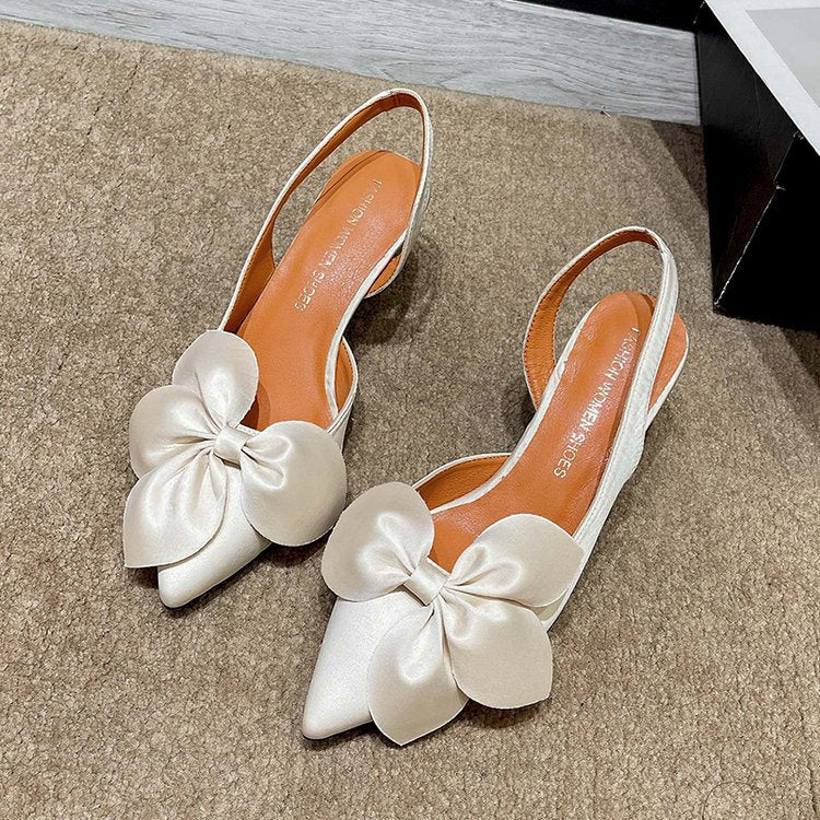 Damen elegante Slingback-Pumps mit Zierflügeln Nord Taschen