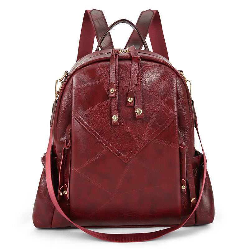 Damen stilvoller Rucksack mit einzigartigem Patchwork-Design Nord Taschen