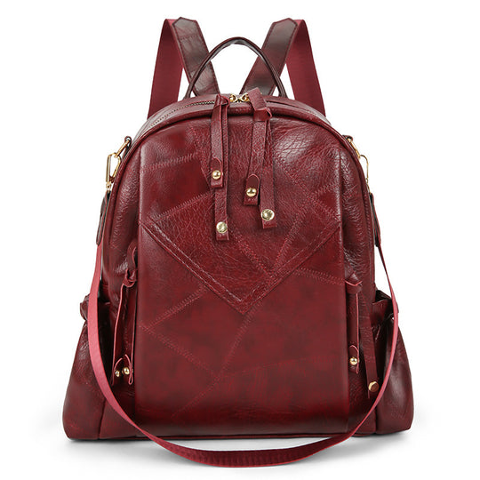 Damen stilvoller Rucksack mit einzigartigem Patchwork-Design Nord Taschen