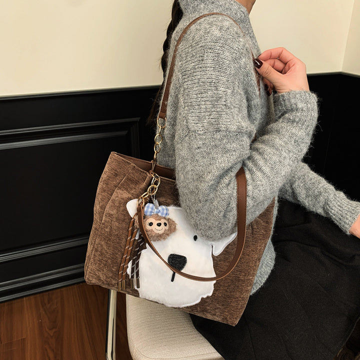 Damen Hobo-Tasche mit verspieltem Tiermotiv Nord Taschen
