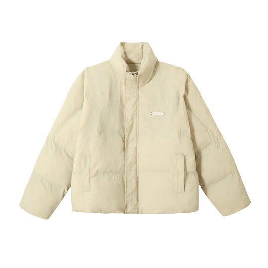 Unisex Boxy-Pufferblouson mit hohem Stehkragen und verdeckter Frontblende Nord Taschen