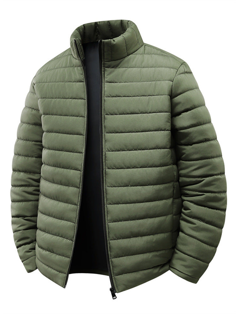 Herren Steppjacke mit leichter Thermoisolierung und hohem Stehkragen Nord Taschen