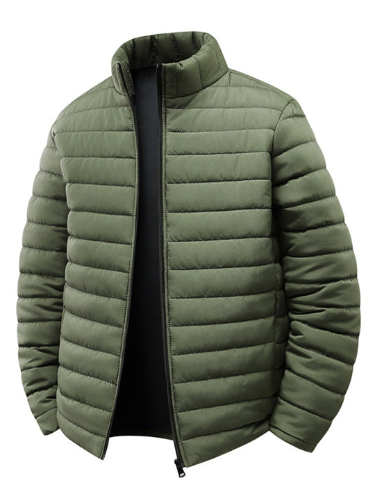 Herren Steppjacke mit leichter Thermoisolierung und hohem Stehkragen Nord Taschen