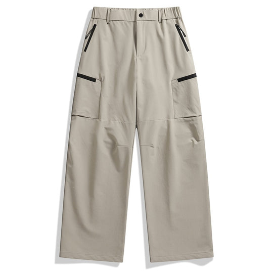 Herren weite Utility-Cargohose mit Reißverschluss‑Taschen und vorgeformten Knien Nord Taschen