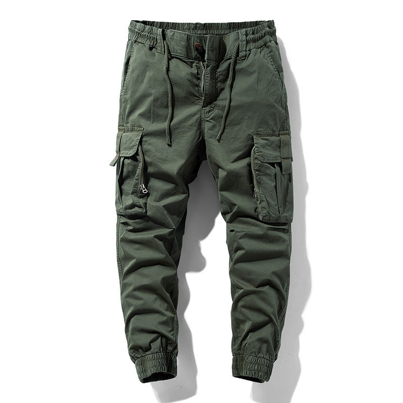 Herren Leichte Tactical-Cargo-Jogginghose mit Tunnelzugbund, Kniepaneelen und Multifunktionstaschen Nord Taschen