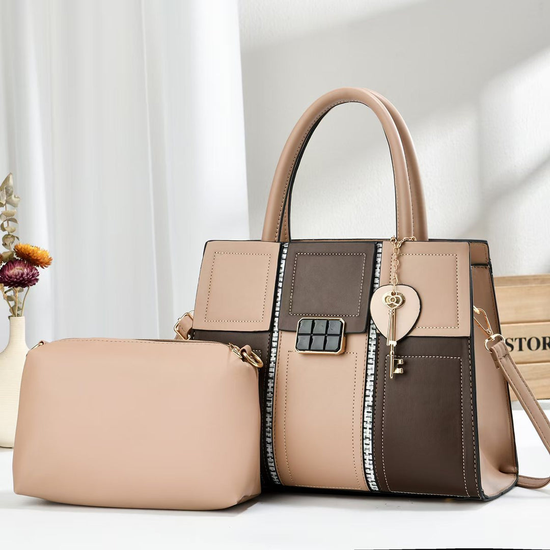 Damen elegante Handtasche mit abnehmbarer Clutch Nord Taschen