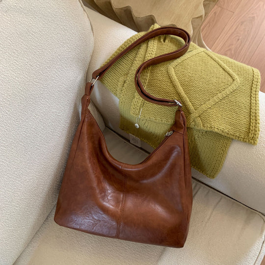 Damen elegante Hobo-Tasche aus hochwertigem Leder Nord Taschen