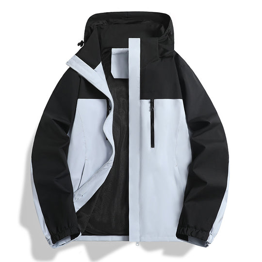 Herren Wasser- und winddichte Softshell-Outdoorjacke mit Kapuze, atmungsaktivem Meshfutter und Brustreißverschluss Nord Taschen