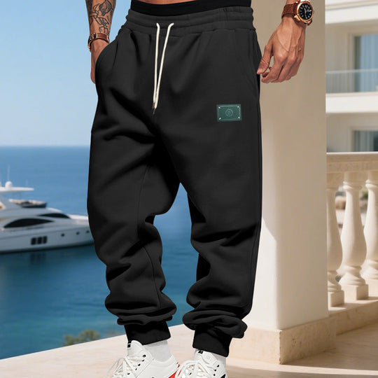 Herren bequeme Hoodie-Jogginghose mit elastischem Bund und praktischen Eingrifftaschen