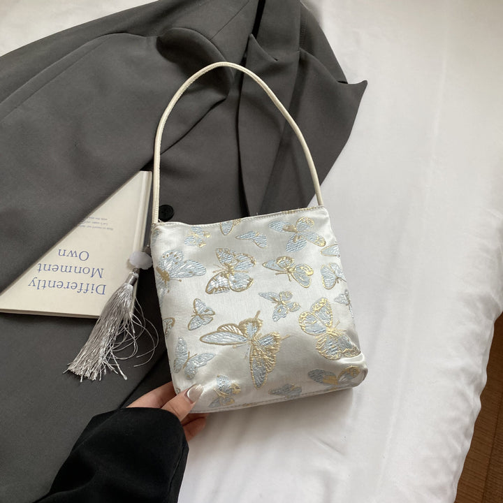 Damen Umhängetasche mit buntem Schmetterlingsdesign Nord Taschen